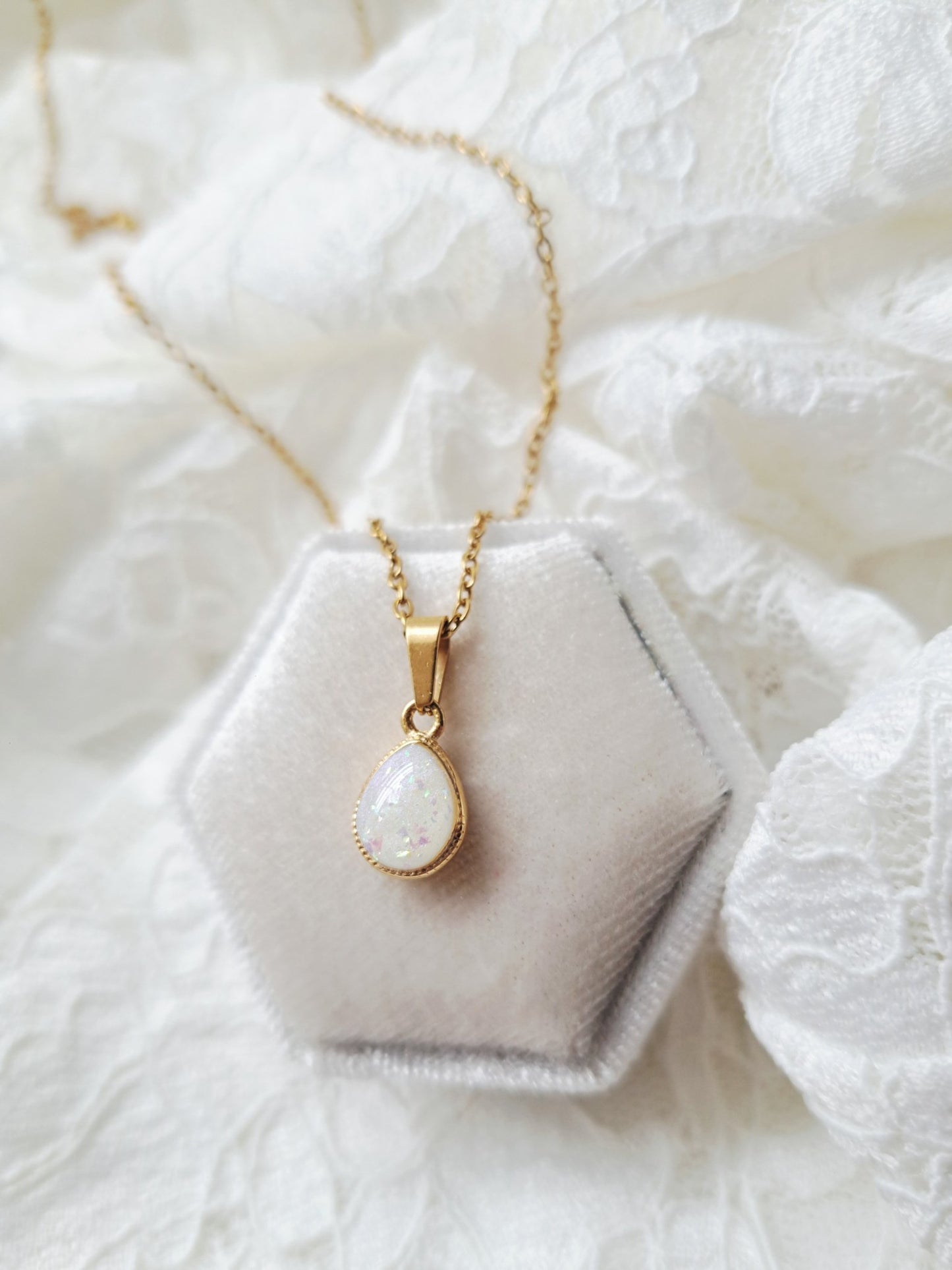 Oval and Teardrop Necklaces