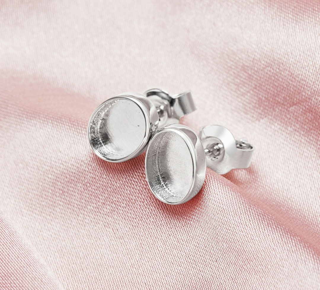 Oval and Teardrop Earrings