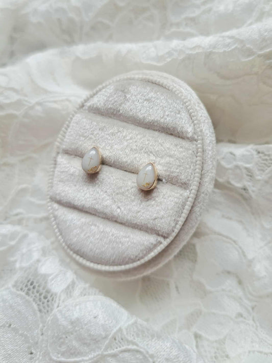 Oval and Teardrop Earrings